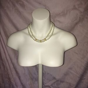 Beautiful double strand pearl necklace